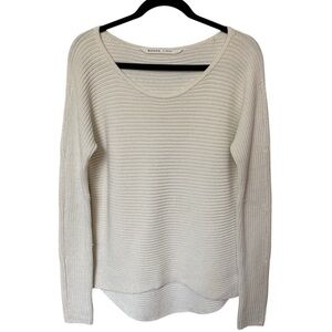 Athleta Huntly Wool Blend Ribbed Sweater Dove Minimalist Women’s Size: Small